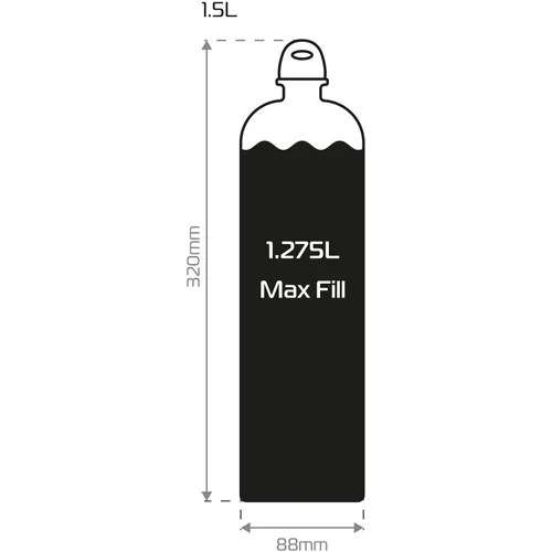 Fľaša na palivo FUEL FLASK (čierna, objem 1,5 l) /OXFORD/ - obr. 1