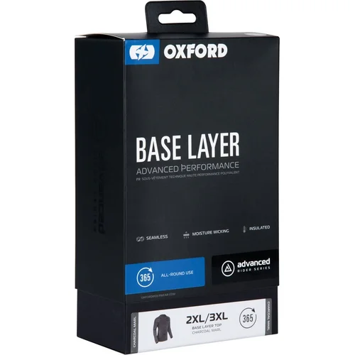Termobielizeň s dlhým rukávom ADVANCED BASE LAYER ADVANCED, (sivá/čierna, veľkosť S/M) /OXFORD/ - obr. 5