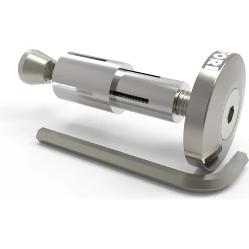 Závažia riadidiel Bar Ends 2 s kužeľom pre vnútorný priemer 13 a 18 mm OXFORD OX594 (vonkajší 22 a 28,6 mm), (strieborné, pár)