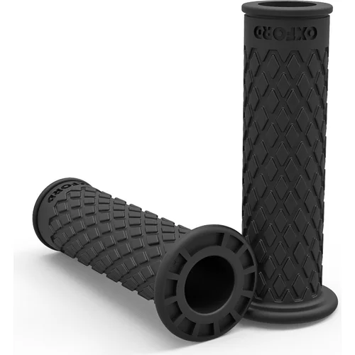 Čierna guma OXFORD OX620 gripy Retro, tvrdosť gumy medium, na riadítka s priemerom 22 mm, pár)