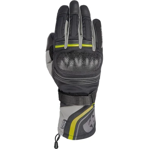 Rukavice MONTREAL 4.0 DRY2DRY™ OXFORD GM201105L (čierna/sivá/žltá fluo, veľkosť L)
