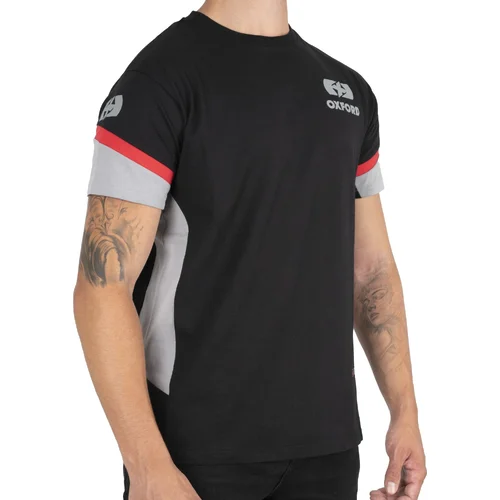 Tričko RACING (čierna/sivá/červená, veľkosť S) /OXFORD/ - obr. 2
