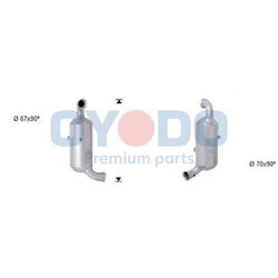 Filter sadzí/pevných častíc výfukového systému Oyodo 20N0007-OYO