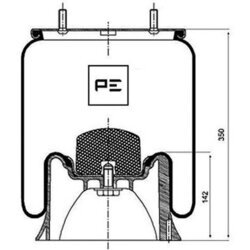 Mech pneumatického pruženia PE Automotive 084.100-72A