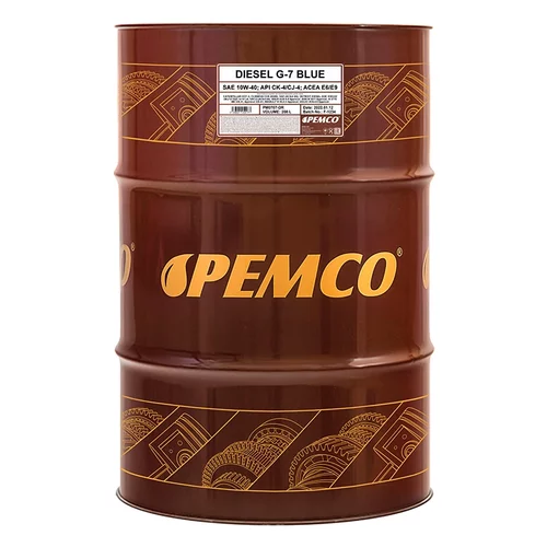 PEMCO Diesel G-7 10W-40 E6/E9 (E8/E11) 208L