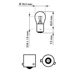 Žiarovka pre brzdové/koncové svetlo PHILIPS 12088CP - obr. 2
