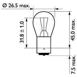 Žiarovka pre smerové svetlo PHILIPS 13498MDCP - obr. 2