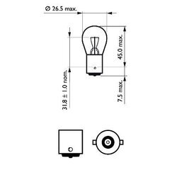 Žiarovka pre smerové svetlo PHILIPS 12498CP - obr. 2