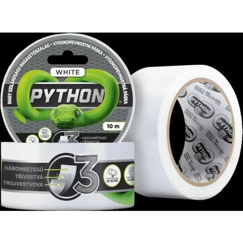 Vysokopevnostná páska - 10 M Biela /PYTHON/