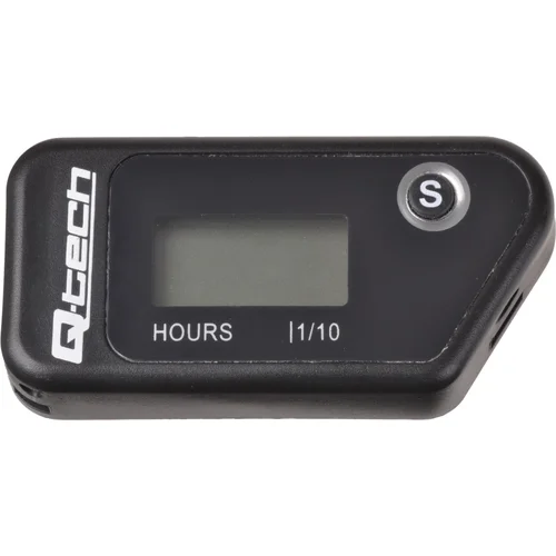 Merač motohodín bezdrôtový s nulovateľným počítadlom Q-TECH RL-HM016D Black (čierna)