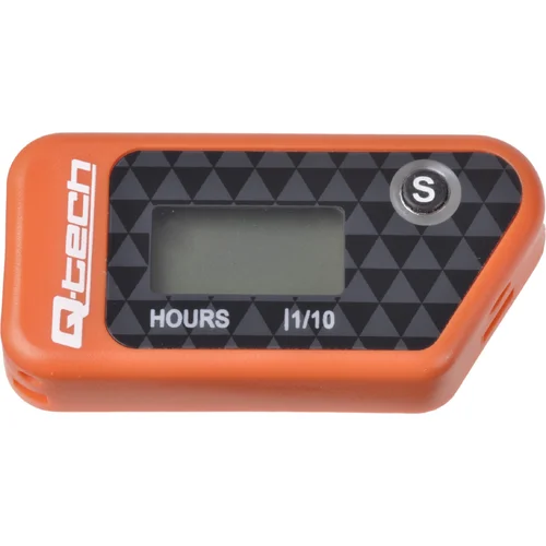 Merač motohodín bezdrôtový s nulovateľným počítadlom Q-TECH RL-HM016D Orange (oranžový)