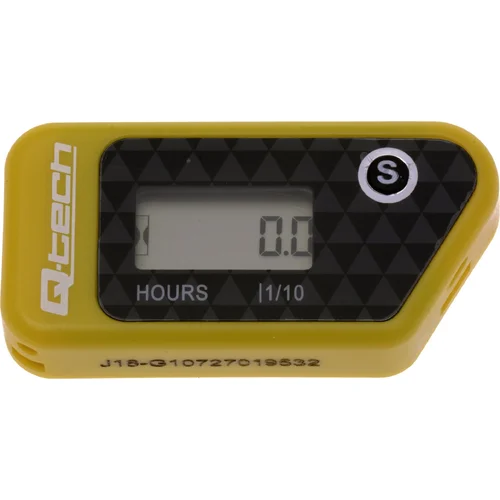 Bezdrôtový merač motohodín s nulovateľným počítadlom Q-TECH RL-HM016D Yellow (žltý)