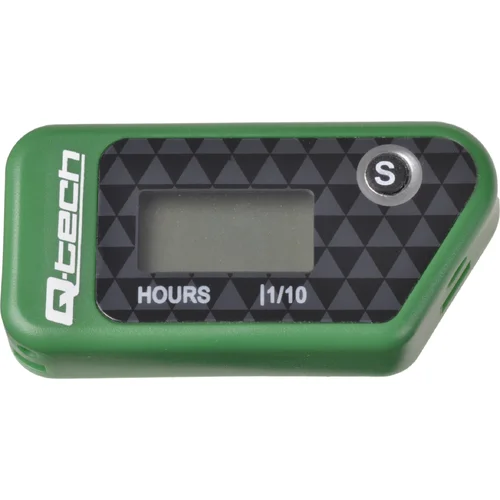Bezdrôtový merač motohodín s nulovateľným počítadlom Q-TECH RL-HM016D Green (zelený)