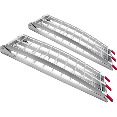 Nájazdová rampa Q-TECH skladací, hliníková široká, (max. nosnosť 600 kg, 1 pár)