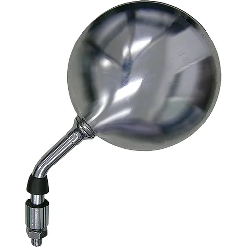 Spätné zrkadlo chrómové Q-TECH FH-115 LH (závit pravý M10, priemer skla 120 mm), L