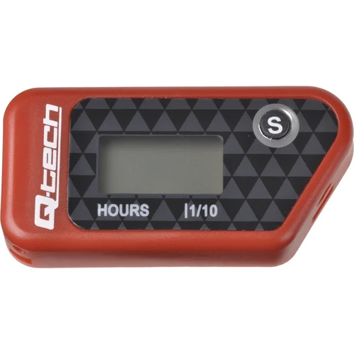 Merač motohodín bezdrôtový s nulovateľným počítadlom Q-TECH RL-HM016D Red (červený)