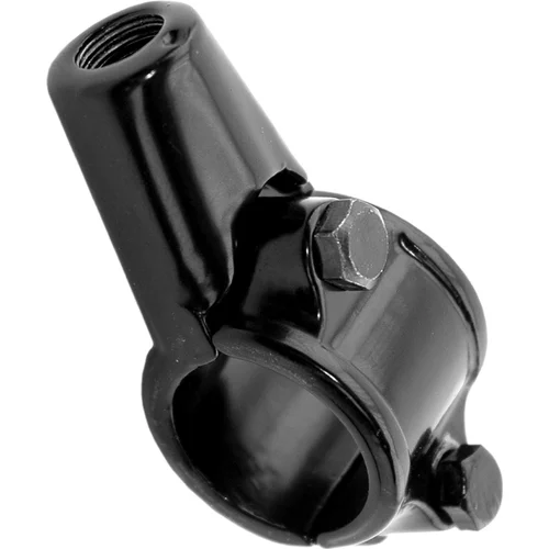 Adaptér spätného zrkadla M8/1,25 ľavý závit Q-TECH TM16 (22,2 mm priemer), (čierna)