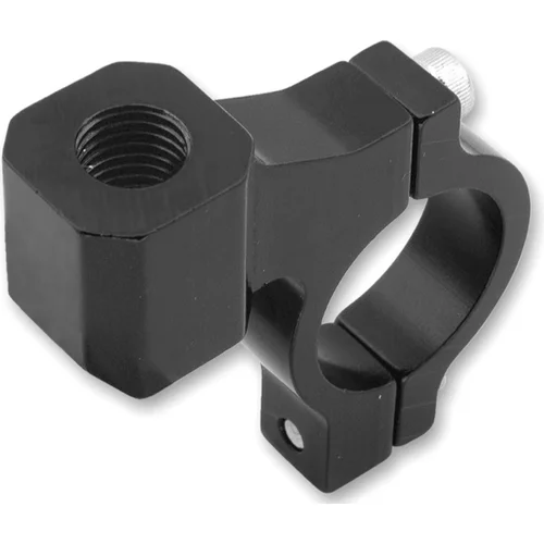 CNC adaptér spätného zrkadla M8/1,25 ľavý závit Q-TECH TM27 (22,2 mm priemer), (čierna)