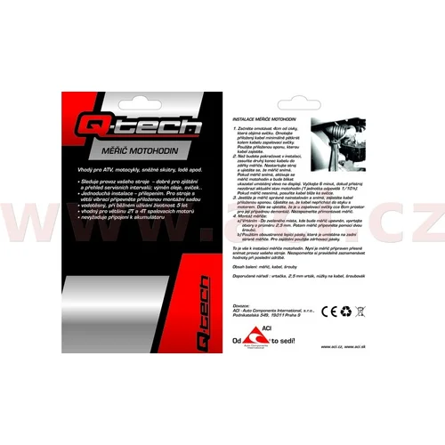 Hodinomer motohodín, (zelený) /Q-TECH/ - obr. 2