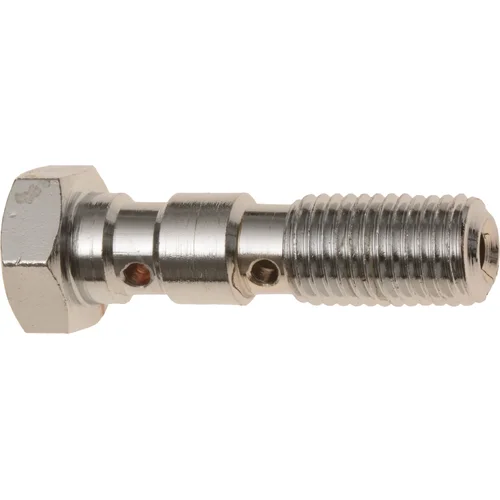 Priechodová skrutka dvojitá M10 x 1,25 mm Q-TECH (pochrómovaná oceľ)