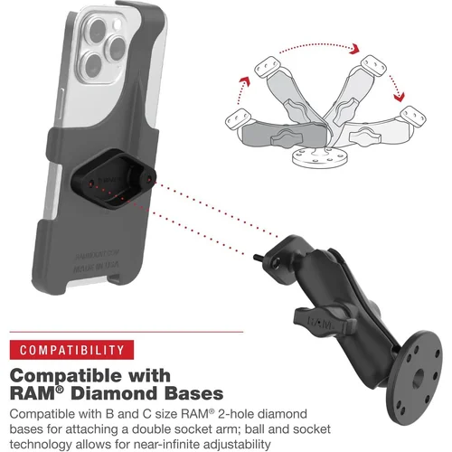 Držiak pre Apple iPhone 13/13 Pro/14/14 Pro/15 RAM-HOL-AP38U (RAM MOUNTS) - obr. 5