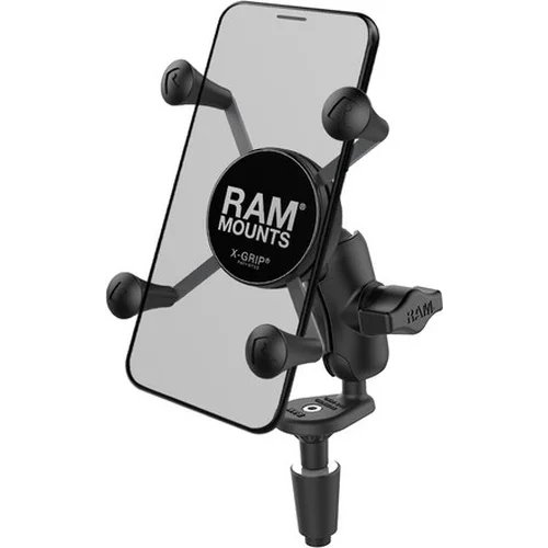 Kompletná zostava držiaka X-Grip s uchytením do krku riadenia motocyklu RAM MOUNTS RAM-B-176-A-UN7U
