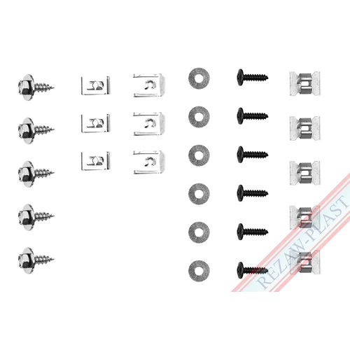 ZESTAW MONTAZOWY (SPINKI) REZAWPLAST 150116 AUDI A6 05- (DO OSLON O NUMERACH 150112, 150114)