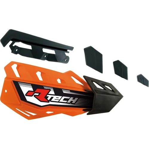 Plastové kryty páčiek FLX / FLX ALU / FLX ATV RTECH R-REPPMFLAR00 (oranžovo-čierne, pár)