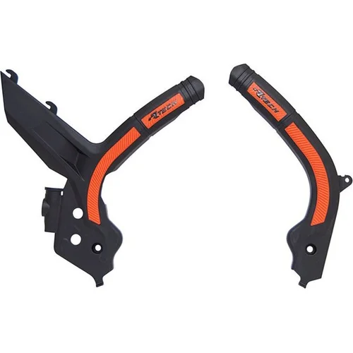 Chrániče rámu KTM RTECH R-PRTKTMNRAR2 (sada, čierno-oranžové)