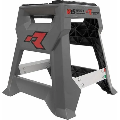 Stojan MX R15 RTECH (technopolymer / hliník), (limitovaná edícia QUANTUM GREY, sivá)