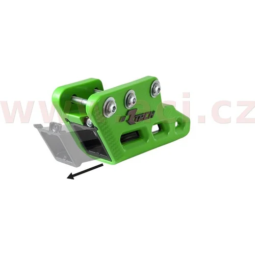 Vodítko reťaze R2.0 Kawasaki (zeleno-čierne) /RTECH/ - obr. 1