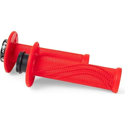 Gripy lock-on R20 Wave (BETA RR 125-530), RTECH (neónovo červené, 1 pár)