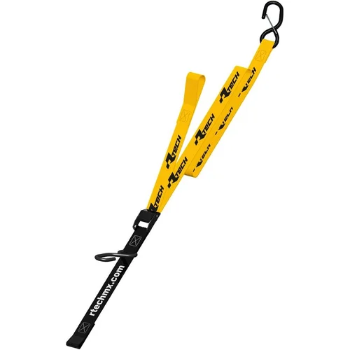 Upínacie popruhy s rýchloupínacou spojkou RTECH R-CINGHIAGI15 (šírka 38 mm / dĺžka 2 m / nosnosť 550 kg), (1 pár, žltý)