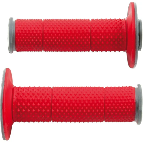 Gripy Full Diamond (dvojvrstvové, extra mäkké), RTECH (červeno-sivé, pár, dĺžka 116 mm)