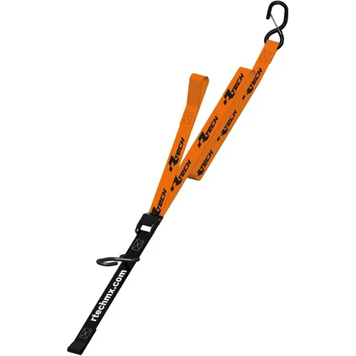 Upínacie popruhy s rýchloupínacou spojkou RTECH R-CINGHIAAR15 (šírka 38 mm / dĺžka 2 m / nosnosť 550 kg), (1 pár, oranžový)