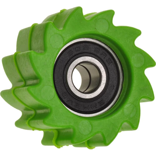 Kladka reťaze Kawasaki RTECH R-RSKXFVE0838 (zelená, vnútorný priemer 8 mm, vonkajší priemer 38 mm, šírka 23 mm)