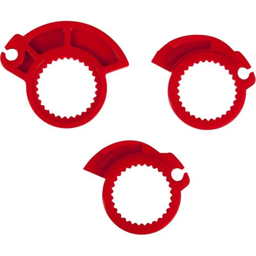 Gripy lock-on R20 Half Waffle (BETA RR 125-530), (sivé, 1 pár) /RTECH/ - obr. 2