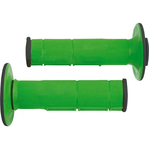 Gripy Racing (dvojvrstvové, mäkké), RTECH (zeleno-čierne, pár, dĺžka 116 mm)