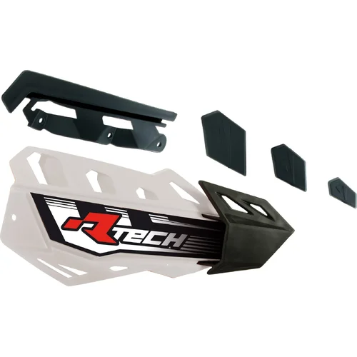 Plasty krytov páčiek FLX / FLX ALU / FLX ATV RTECH R-REPPMFLBN00 (bielo-čierne, pár)