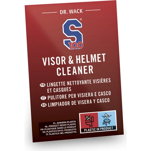 Čistiaci obrúsok na priezor a svetlá S100 3410 Visier und Helmreiniger Tuch