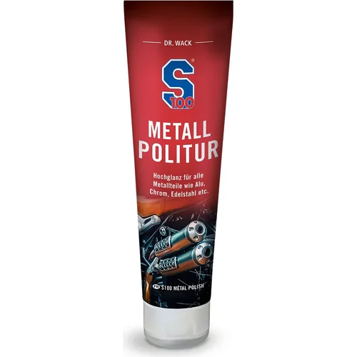 Leštidlo na chróm S100 2405 hliník a kovové povrchy, Metallpolitur 100 ml