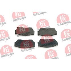 Sada brzdových platničiek kotúčovej brzdy SAKURA 600-10-4060