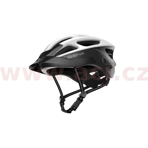 Cyklistická prilba s headsetem R1 EVO (matná biela, veľkosť S) /SENA/ - obr. 1