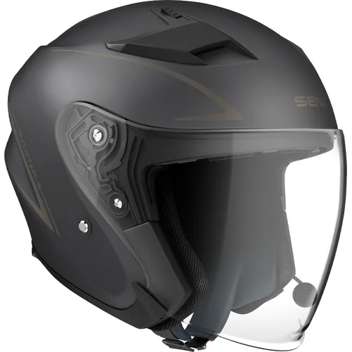 Bluetooth prilba s headsetem Outstar S (matná čierna, veľkosť L) /SENA/ - obr. 1