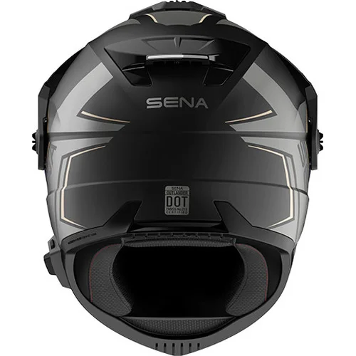 Mesh prilba s headsetem Outlander (matná čierna, veľkosť 2XL) /SENA/ - obr. 5