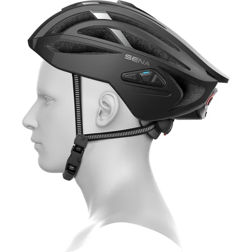 Cyklistická prilba s headsetem R2 EVO (matná čierna, veľkosť S) /SENA/ - obr. 8