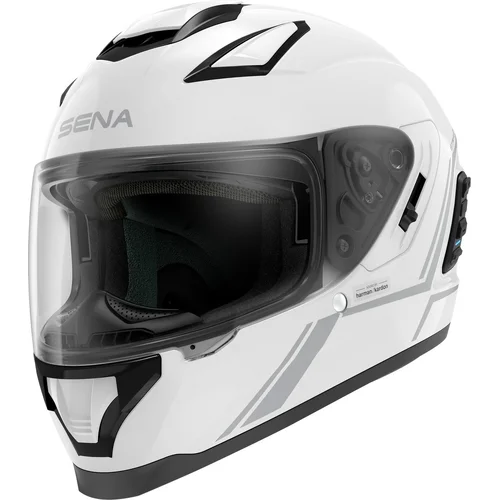 Mesh prilba s headsetem Stryker SENA STRYKER-GW00L2 (lesklá biela, veľkosť L)