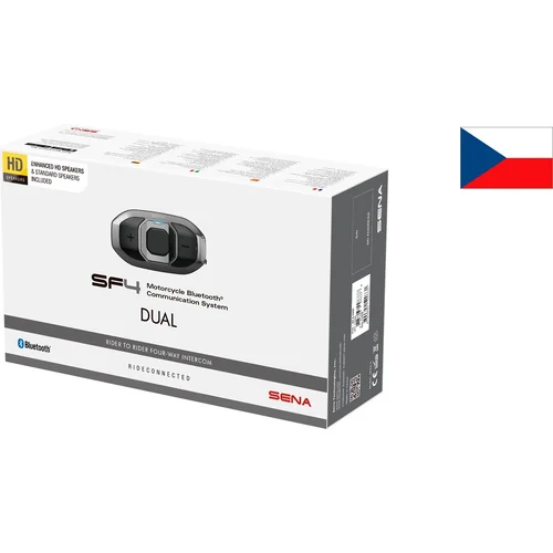 Bluetooth náhlavná súprava SF4 SENA SF4-02D (dosah 1,2 km), (sada 2 jednotiek)