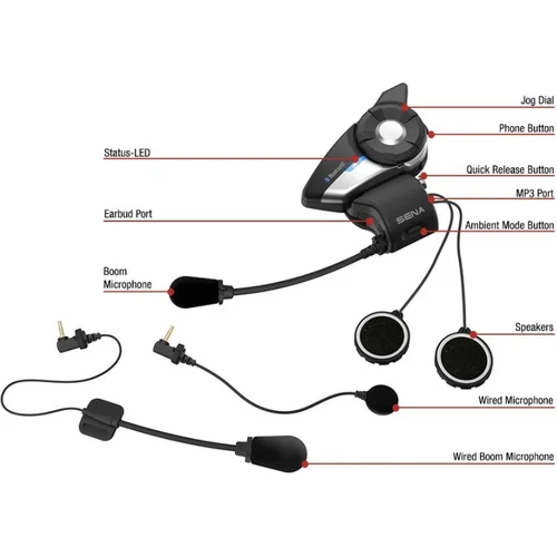 Bluetooth headset 20S EVO (dosah 2 km), /SENA/ - obr. 1