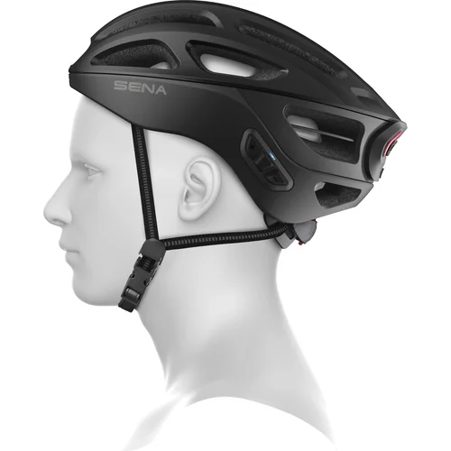 Cyklistická prilba s headsetem R1 EVO (matná čierna, veľkosť L) /SENA/ - obr. 3